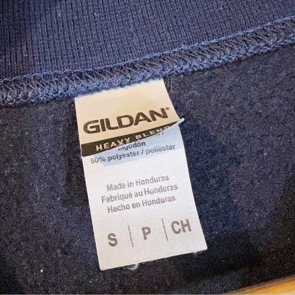 Vintage America Crewneck Navy Sweatshirt S Coastal Grandma Nautical - Picture 4 of 5